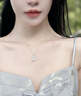 珍·尚銀中國黃金授權三生有杏項鏈女足銀990平安扣吊墜七夕情人節(jié)禮物 平安扣項鏈+中國黃金禮盒 曬單實拍圖