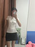 浪莎亨利領短袖女2025夏季緊身顯瘦辣妹百搭彈力棉質(zhì)T恤 曬單實拍圖