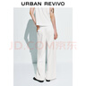 UR2025夏季新款女裝簡(jiǎn)約氣質(zhì)通勤純色闊腿休閑長(cháng)褲UWM850148 本白 27 曬單實(shí)拍圖
