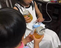 SHUKIKU樂(lè)兜兜兒童公仔雙肩包幼兒園書(shū)包小學(xué)生防潑水背包 海鹽茄紫 S+ 曬單實(shí)拍圖