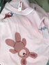 芬騰2025新款女士睡裙夏季薄款短袖純棉大碼可愛睡衣連衣裙 粉色 XL 曬單實拍圖