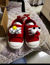 M1&M2童鞋女童帆布鞋男童室內鞋幼兒園室外小白鞋兒童鞋子女學(xué)步鞋398 紅色 23 適合腳長(cháng)14cm 曬單實(shí)拍圖