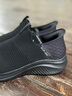 斯凱奇（Skechers）男鞋Slip ins閃穿鞋一腳蹬懶人鞋戶外運(yùn)動休閑鞋通勤輕便232450 全黑色/BBK 41 曬單實(shí)拍圖