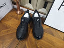雅格獅丹（Aquascutum）男鞋2025新款牛皮透氣旋鈕扣休閑鞋男士戶(hù)外跑步運動(dòng)鞋 黑色 41 曬單實(shí)拍圖