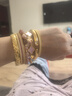 瑞諾黃金滿(mǎn)鉆手鐲女2025新款999足金滿(mǎn)天星鐲子生日禮物送女友 黃金滿(mǎn)鉆手鐲54#/金重約7.61g 曬單實(shí)拍圖