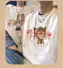 love legend尼克朱迪情侶裝夏季短袖t恤上衣兩件套裝班服定制學(xué)生半袖衣服 灰綠色+灰綠色 3XL 男+L女 曬單實(shí)拍圖