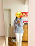 HAZZYS哈吉斯女裝 2025春季新款女士【PHIZ系列】輕薄防曬連帽休閑夾克 藍(lán)色BL L (165/88A 40) 曬單實拍圖
