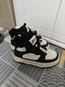 回力女鞋冬季加絨保暖高幫板鞋女厚底增高時(shí)尚運動(dòng)休閑鞋子女 白黑 39 曬單實(shí)拍圖