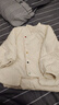 white wheat男童2024冬季外套女寶寶抗菌鴨絨上衣小孩子保暖羽絨服 米白 100cm 曬單實(shí)拍圖