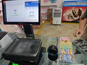 京東收銀ai智能稱(chēng)重收銀一體機D6 水果店帶秤 生鮮收款機 PC秤 便利店收銀系統 超市打印一體收銀秤 新款（ai識物款）雙屏收銀秤+掃碼槍+標簽機+錢(qián)箱 智能收銀 曬單實(shí)拍圖