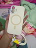 巴蒂尼 適用iphone16手機(jī)殼蘋(píng)果15promax新款13液態(tài)硅膠15磁吸帶鏡頭膜掛繩手腕14防摔13相機(jī)按鍵全包 【古董白-帶掛繩】AI拍照按鍵*帶鏡頭膜*磁吸充電 iPhone 16 曬單實(shí)拍圖