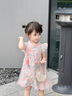 G.DUCKKIDS小黃鴨童裝女童裙子夏季兒童連衣裙女孩子中國風(fēng)漢服裙旗袍A字裙 粉色 100 尺碼2~3歲【90-100cm】cm 曬單實(shí)拍圖