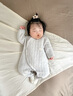 貝樂(lè )咿嬰兒衣服秋冬季夾棉連體衣新生兒衣服保暖連體衣貼身打底寶寶衣服 7720-淺藍灰 66cm （3-6個(gè)月12-15斤） 曬單實(shí)拍圖