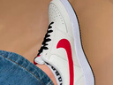 耐克（NIKE）板鞋男鞋簡(jiǎn)版空軍一號(hào)AF1低幫滑板休閑鞋透氣運(yùn)動(dòng)鞋 DM1187-101/大學(xué)紅黑 43 曬單實(shí)拍圖