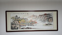 尚得堂名家手繪山水畫(huà)客廳裝飾畫(huà)字畫(huà)辦公室掛畫(huà)峽江秋色背景畫(huà) 沙比利實(shí)木框-圓角棕色 裝裱218*88cm（推薦） 曬單實(shí)拍圖