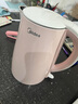 美的（Midea）電熱水壺家用電水壺?zé)畨?雙層防燙 0涂層食品級(jí)304不銹鋼 1500W快速沸騰 1.7L大容量 HJ1705 曬單實(shí)拍圖