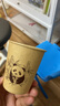 夢(mèng)庭加厚本色竹纖維紙杯水杯 一次性杯子奶茶杯咖啡杯 300只 曬單實(shí)拍圖