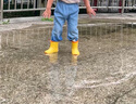 大樹(shù)爺爺 TREE GRANDPA兒童雨鞋加絨內(nèi)膽防滑日韓幼兒園小學(xué)寶寶玩防水膠鞋套男女童雨靴 馬爾斯橙 15 （適合腳長(zhǎng)14cm左右） 曬單實(shí)拍圖