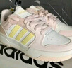 adidas ENTRAP美式校園風運動板鞋少年感復古籃球鞋男女阿迪達斯 乳白/橘粉/藕粉/藍綠/黃   38 曬單實拍圖