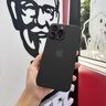 奶小鴨 適用蘋(píng)果13手機(jī)殼 iphone13保護(hù)套鏡頭全包超薄透明磨砂防摔軟殼男女款 深空黑 曬單實(shí)拍圖