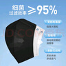 海氏海諾醫(yī)用外科口罩低呼吸阻力3d立體夏季輕薄透氣黑色無菌獨立裝40只 曬單實拍圖