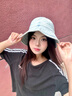 MMOPTOP日系水洗牛仔漁夫帽女韓版素顏遮臉顯臉小盆帽遮陽(yáng)帽子男 曬單實(shí)拍圖