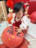 G.DUCKKIDS小黃鴨嬰兒衣服秋季純棉連體衣喜慶百日百天周歲禮服女寶寶抓周服 紅色 66cm 66碼0-3月建議寶寶4-6公斤 曬單實拍圖