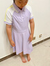 水孩兒（SOUHAIT）童裝女童涼感連衣裙夏季新款兒童學(xué)院風(fēng)防曬裙 暮山紫 160 曬單實(shí)拍圖