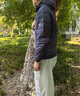 鴨鴨（YAYA）男士羽絨服輕薄短款連帽青年秋冬新款休閑百搭輕便時(shí)尚保暖外套 藏青連帽 L 175(建議125-140斤) 曬單實(shí)拍圖