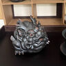 大號紫陶霸王金蟾茶寵擺件精品可養(yǎng)高檔招財紫砂蟾蜍茶玩茶臺裝飾 紫陶霸王金蟾 曬單實(shí)拍圖