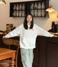 WYKZ品牌聯(lián)名衛(wèi)衣女寬松連帽2025新品潮牌情侶上衣服春秋長袖T恤男女 065款白色 L (115-130斤) 曬單實(shí)拍圖