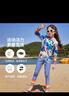 ASK JUNIOR【泡溫泉】女童泳衣夏兒童水紋長(zhǎng)袖條紋長(zhǎng)褲分體式泳衣 140  曬單實(shí)拍圖