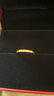 周大福 四葉草素圈黃金戒指女(工費160)16號 約1.3g EOF1296 曬單實拍圖