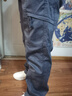 JEEP SPIRIT吉普工裝褲男春夏季直筒休閑褲子男士寬松大碼男褲 深灰色 L 曬單實(shí)拍圖
