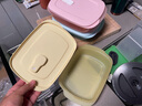 特百惠（Tupperware）長(cháng)方飯盒1L可微波加熱學(xué)生上班族午餐飯盒便攜密封便當盒3件套 曬單實(shí)拍圖
