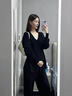 十月名裳孕婦套裝2025春秋新款時尚韓系高級松弛感假兩件上衣闊腿褲兩件套 黑色 均碼 曬單實拍圖
