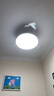 美的（Midea）風(fēng)扇燈一體餐廳吸頂?shù)跎葻羰焖L(fēng)led臥室三防白光護眼36寸包安裝 曬單實拍圖