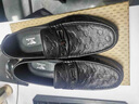 七匹狼男鞋冬季新款豆豆鞋男百搭男鞋子男懶人鞋一腳蹬男鞋休閑皮鞋男 黑色 41 曬單實(shí)拍圖