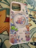 迪士尼（Disney）適用蘋果14promax手機殼液態(tài)硅膠iphone16磁吸轉(zhuǎn)支架15pm玲娜貝兒旋轉(zhuǎn)指環(huán)扣可愛卡通防摔保護套 粉色支架【真液態(tài)灰粉】玲娜貝兒-ZYT157G孔位 iPhone16 曬單實拍圖