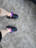 斯凱奇（Skechers）女鞋洞洞鞋涼鞋增高厚底耐磨沙灘拖鞋小怪獸包頭洞洞鞋111581 黑色/多彩色/BKMT 35 曬單實(shí)拍圖
