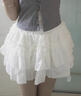 燦圖 白色蕾絲半身裙女夏季新款潮流寬松顯瘦A字裙高級感芭蕾風(fēng)短裙子 白色 M 【建議80-110斤】 曬單實(shí)拍圖