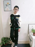 G.DUCKKIDS童裝男童秋裝套裝兒童衣服男大童春秋季連帽棒球服外套運(yùn)動(dòng)裝男孩 黑色 170尺碼15~16歲【160-170cm】 曬單實(shí)拍圖