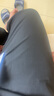 頂峰保羅（Dingfengbaoluo）休閑褲束腳錐形男士春夏季百搭潮牌工裝運動長褲子K2061黑色XL 曬單實拍圖