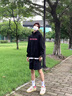 卡圖弛潮牌印花黑色連帽衛(wèi)衣男春秋季重磅美式高街休閑寬松情侶上衣外套 黑色 常規(guī) XL 【建議120-140斤】 曬單實(shí)拍圖