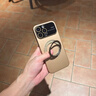金恒適用于蘋果16promax手機殼鏡頭全包秒變17保護套iphone16pro超薄magsafe磁吸大視窗帶旋轉(zhuǎn)支架外殼 【沙漠金】360°旋轉(zhuǎn)支架 iPhone 16 Pro Max 曬單實拍圖
