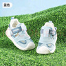 婧麒（JOYNCLEON）嬰兒涼鞋寶寶學(xué)步鞋軟底防滑網(wǎng)面單鞋透氣男女寶網(wǎng)鞋嬰兒機能鞋 藍色 18 碼(內(nèi)長13.5cm腳長13cm) 曬單實拍圖