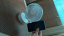 桌面小風扇靜音空氣循環(huán)USB可充電臺式家用辦公室學生宿舍床頭大風力便攜制冷電風扇大扇面 旗艦升級款-搖頭+定時-充電款 曬單實拍圖