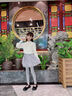 小豬彼特女童打底褲春秋2025新款秋裝秋款兒童褲裙假兩件裙褲秋冬加絨褲子 2110灰色【春秋款】 150 cm 曬單實拍圖