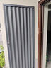 防火全鋁合金折疊推拉門隱形廚房衛(wèi)生間陽臺空調(diào)隔斷伸縮簡易移門 白色框+白色鋁板【A級防火材質(zhì)】 曬單實拍圖