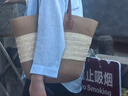 小野七天度假風(fēng)菜籃子編織包托特包女海邊仿草編包時(shí)尚百搭通勤單肩水桶包 【米白色加白色網(wǎng)花】無(wú)掛件 曬單實(shí)拍圖